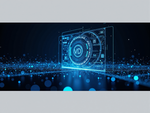 AI视觉识别系统界面截图，显示实时图像处理结果，蓝色科技感界面设计，现代化操作面板